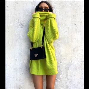 ZARA Neon Oversized Sweater NWT ZARA Neon Oversized Sweater NWT